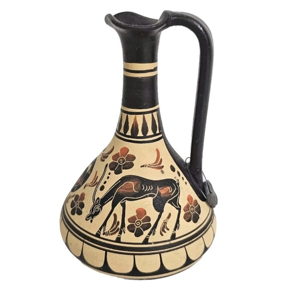 Hand Crafted | Accents | Vintage Ancient Greek Pitcher Vase Pottery ...